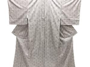 未使用品　仕立て上がり　麻の葉織り出し本場泥大島紬着物(5マルキ)